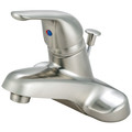 Kingston Brass 4" Centerset Bathroom Faucet, Brushed Nickel GKB548
